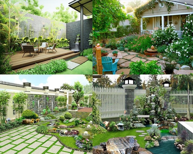Lối thiết kế khu vườn mang lại cảm giác mát dịu mà hợp phong thủy